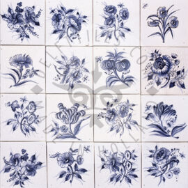 Big Blue Flowers Tiles (BG)