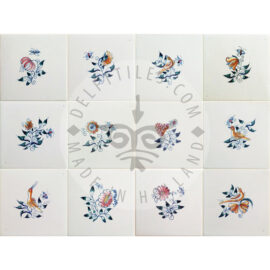 Small Flower Tiles Multi Color (BK_mc)