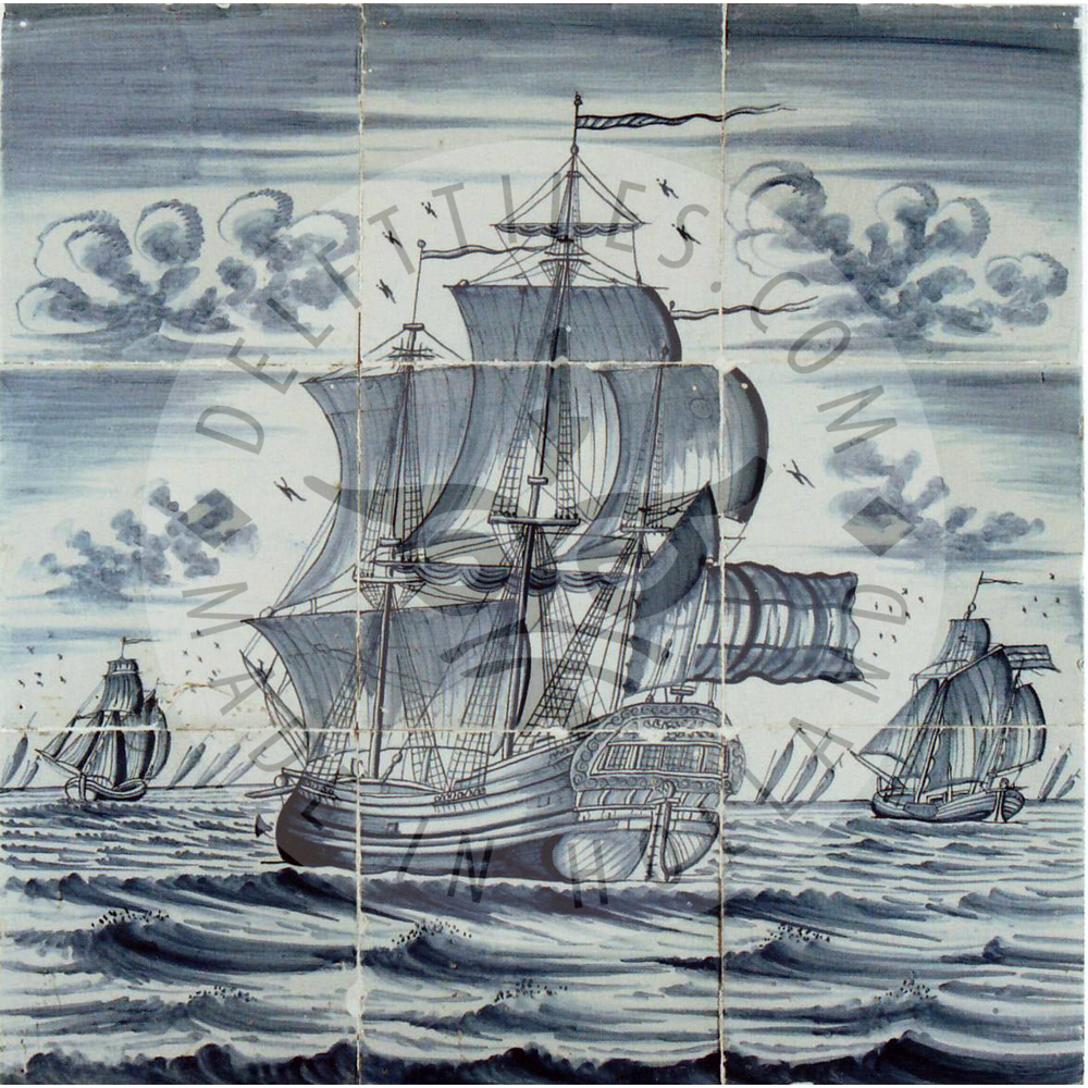 Antique nautical panels showcase