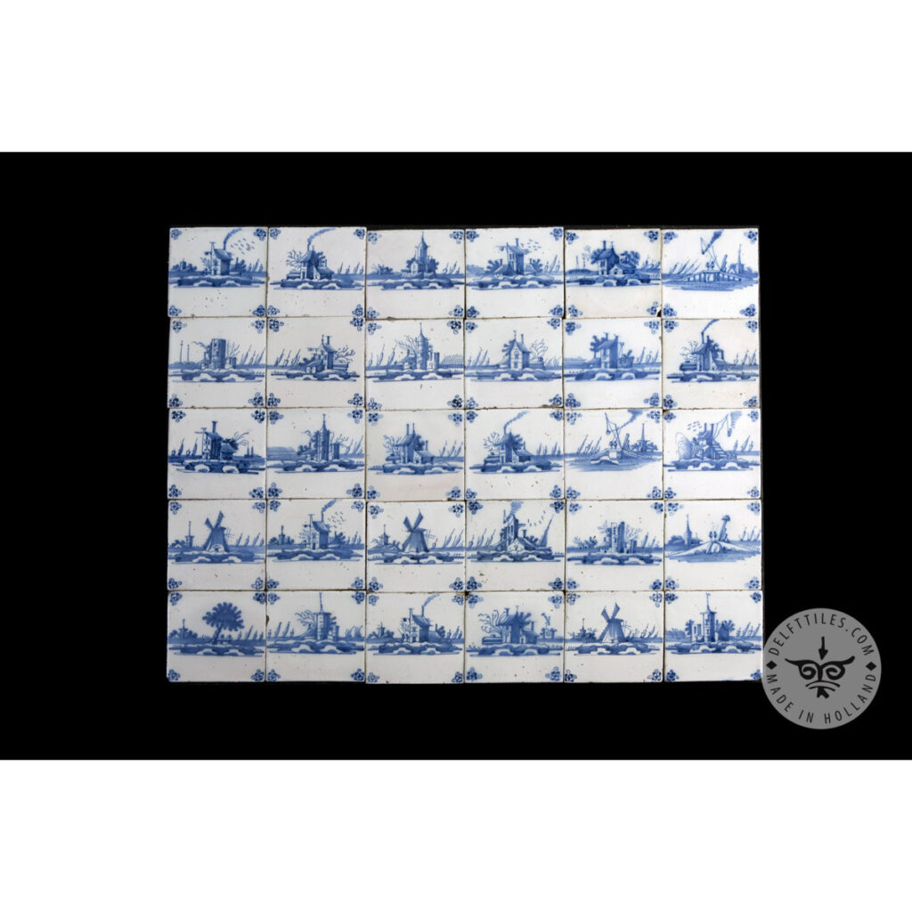 Antique Delft Tiles set 08 Delft Tiles