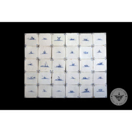 Antique Delft Tiles Set #41 – Landscape Tiles