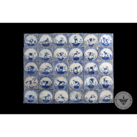 Antique Delft Tiles Set #47 – Animal Tiles