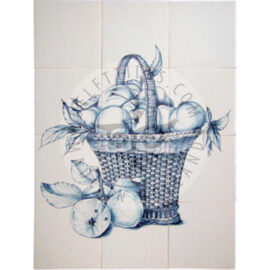 Fruit Basket Apples Panel 3×4 Tiles (FM12g)