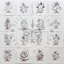 Big Flowers in Sepia Tiles 2 (BG2_s)