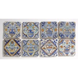 Early 17th Century Flower Pot Tiles #B13