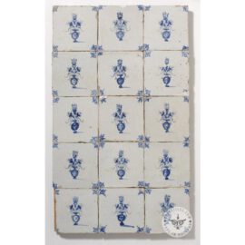 17th Century Antique Flower Pot Tiles #B15