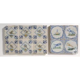 Various 17th Century Antique Delft Tiles  #D16