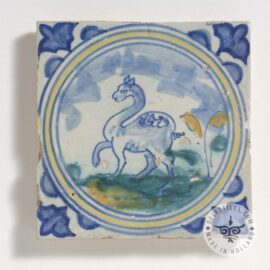 17th Century Delft Camel Tile  #D18