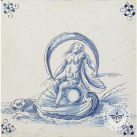 Old Mythological Dutch Tile #S25