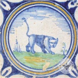 Panther 17th Century Old Tile  #PC29