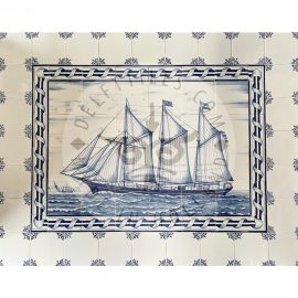 Clipper Ship Tile Panel 6×4 Tiles (S24b + B07 Border)