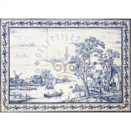 Summer Landscape Tile Mural 6×4 Tiles (L24b_B14) + Border 14