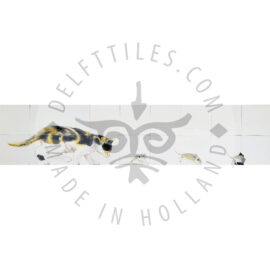 Cat chasing mice Tile Panel  13 Tiles (HD13)