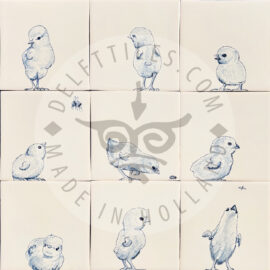Chicken Chicks on Tiles (HDK)
