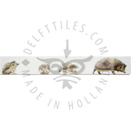 Hedgehog with youngs 6×1 Tiles (HD6e)