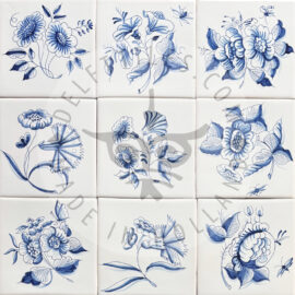 Elegant Big Flowers Tiles (BG3)