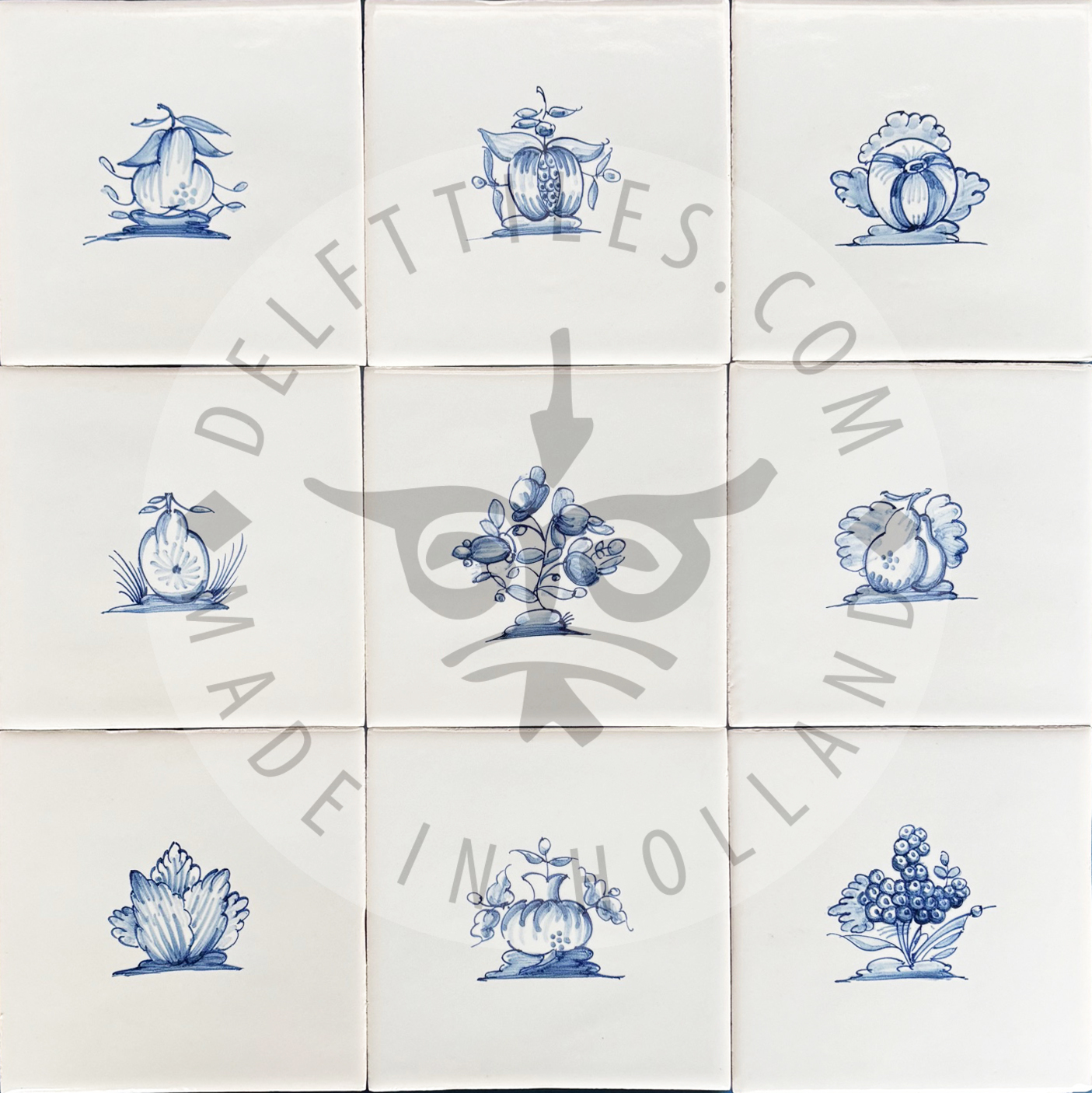 Classic Fruit Fruits Tiles Medium Size (FC)