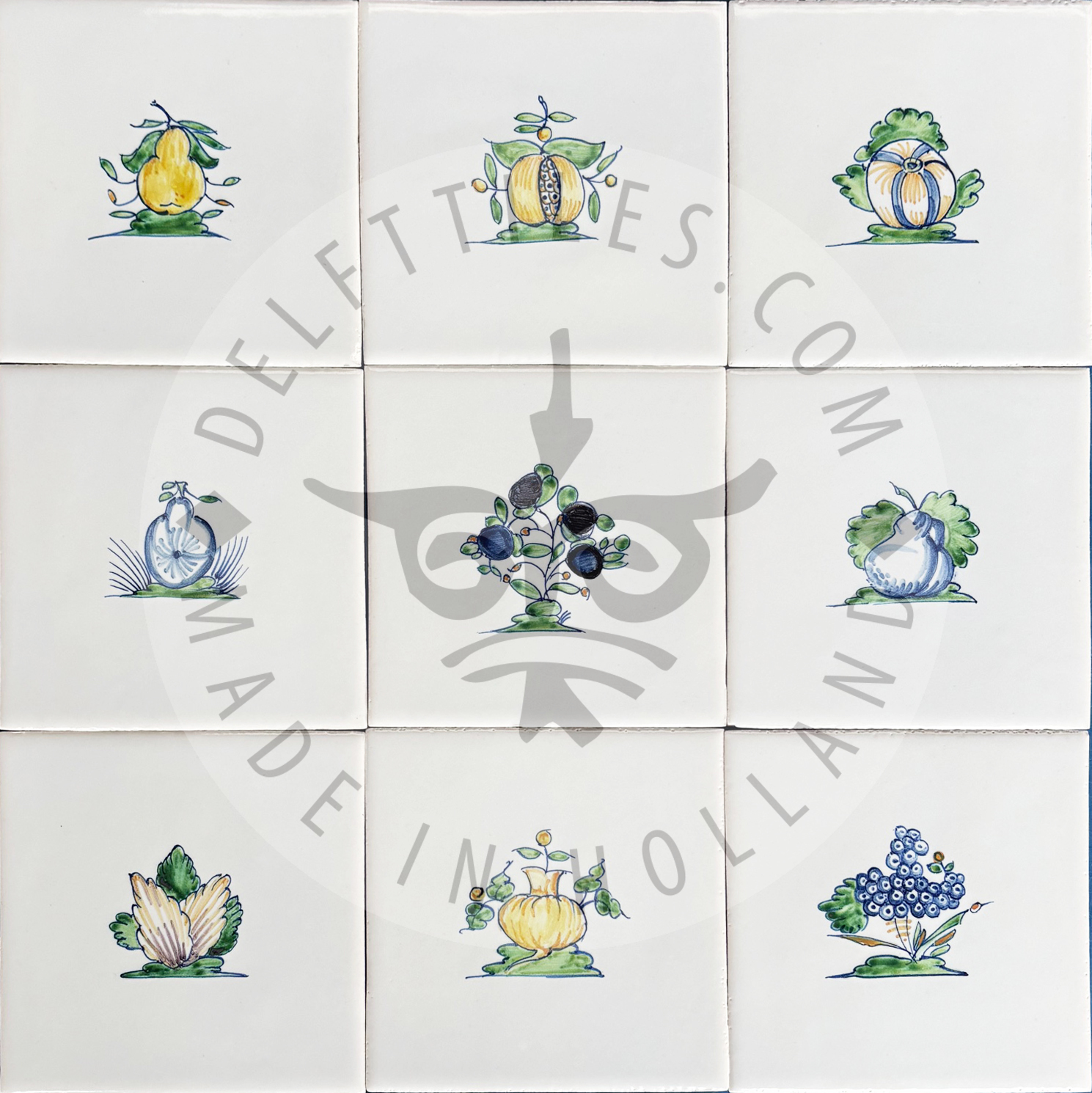 Polychrome Classic Fruit Tiles Medium (FC_mc)