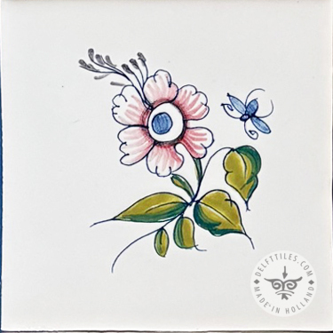 Elegant Small Flowers with Insects Multi Color (BK3_mc) - Image 2